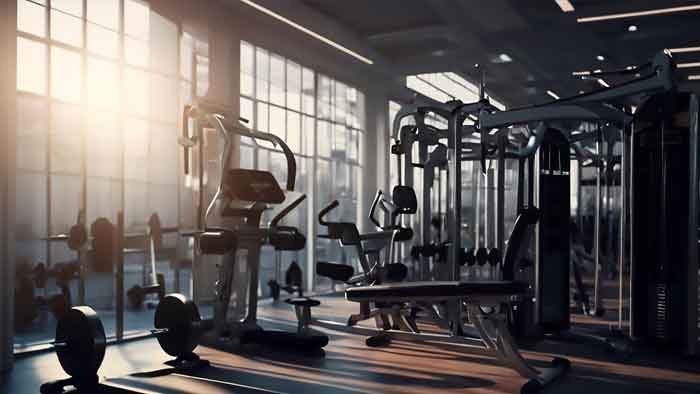 Fully equipped gym at Evara Shades